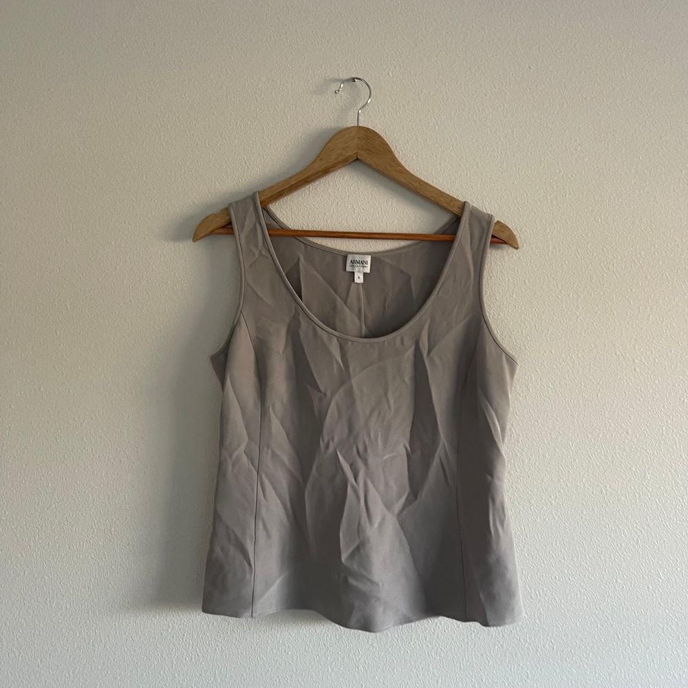 Armani Colezioni Silk Blend‎ Sleeveless Tank Top Women's Size 8